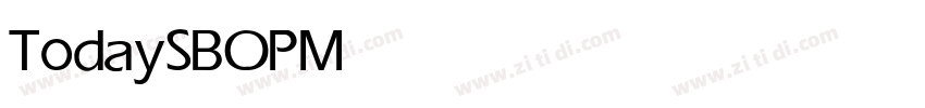 TodaySBOP Medium字体转换